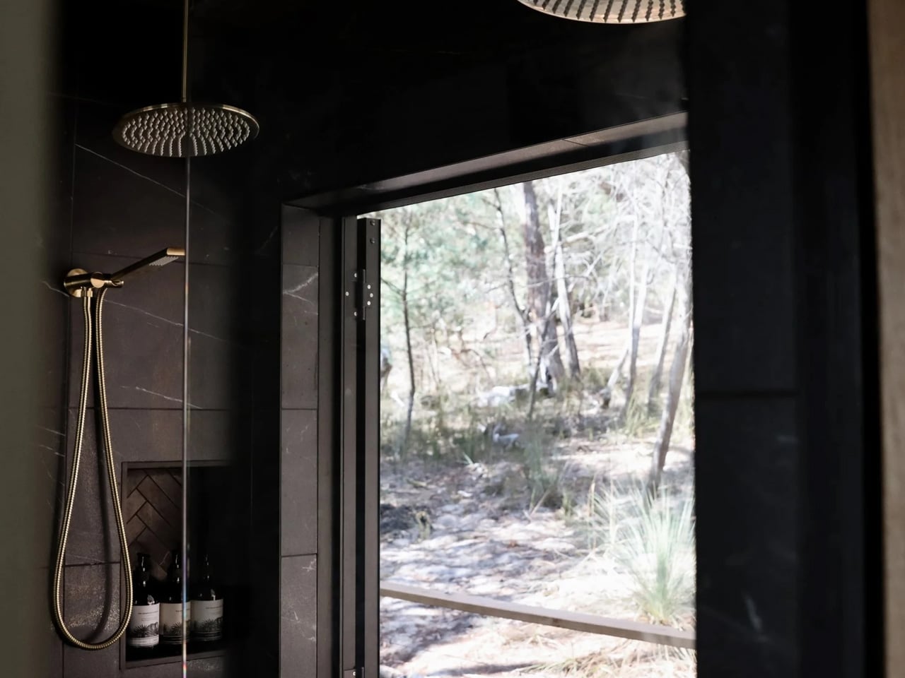 SHAK tiny home at dusk in the Grampians bushland